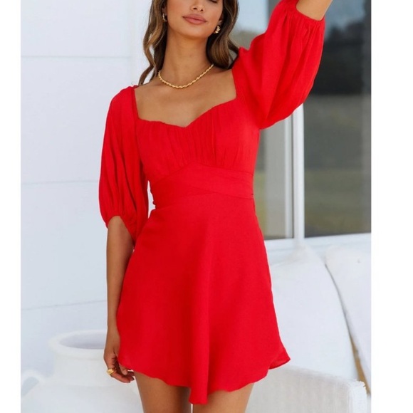 Hello Molly Dresses & Skirts - Hello Molly FATE FOUND US DRESS RED